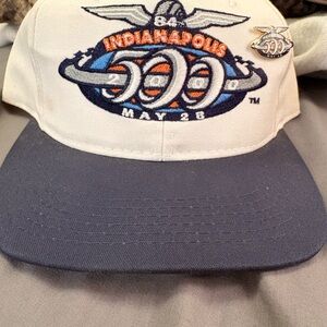 Indianapolis 500 White and Blue Cap